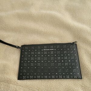 Michael Kors Black Wristlet Clutch